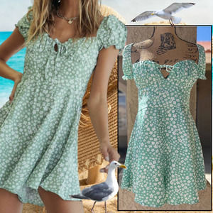 Princess Polly FINLEY Romper Green Size 10